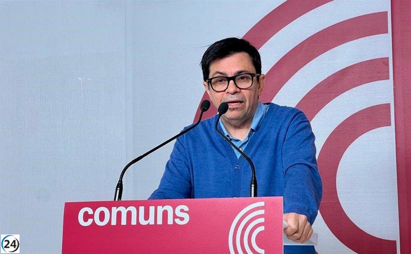 Los Comuns advierten que sería incomprensible un desacuerdo entre el Govern y ERC sobre los Presupuestos.