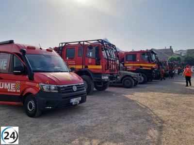 La UME sostiene 320 efectivos haciendo un trabajo en los incendios activos en Cataluña
