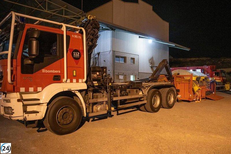 Controlado incendio en Granja d'Escarp (Lleida) y Mequinenza (Zaragoza) con 600 hectáreas quemadas.