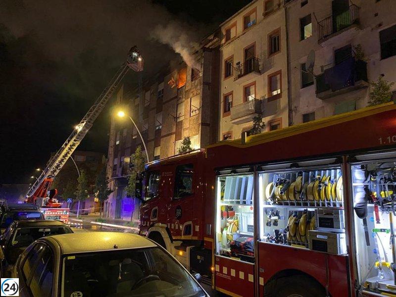 Fallece individuo en el fuego de una casa en Manresa (Barcelona)