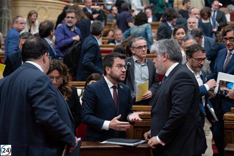 Aragonès acusa al PP de hacer populismo hidráulico y pide no hacer electoralismo con la sequía.
