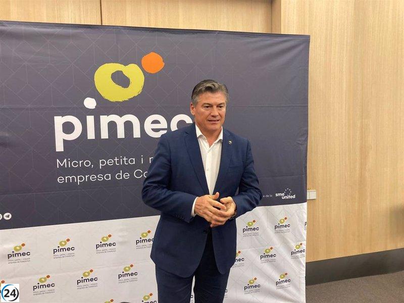 Cañete (Pimec) alerta del cierre de 26.000 empresas en 2022 y critica a los sindicatos por falta de rigor.