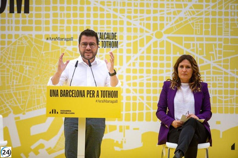 Aragonès reclama un Ayuntamiento de Barcelona de ERC independiente de Madrid.