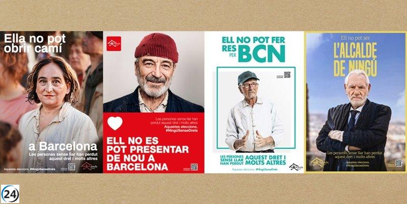 Arrels lleva carteles políticos a personas sin hogar