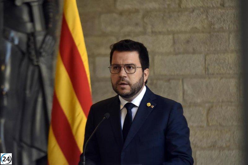 Aragonès desafía a Junts y afirma que el adversario es el presente.