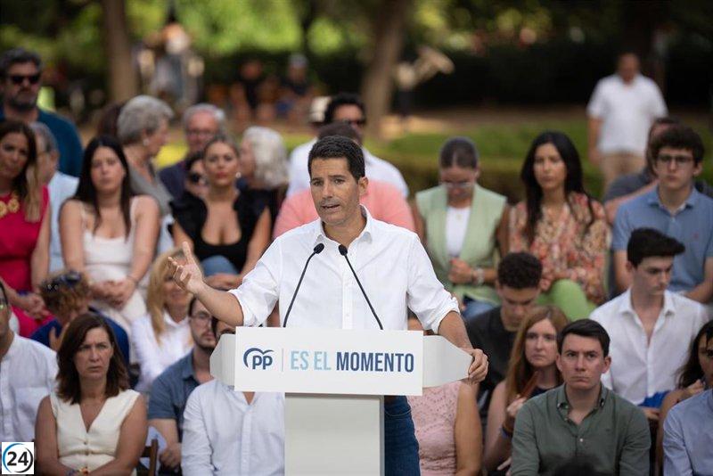 Martín Blanco (PP) denuncia la exagerada imagen que Sánchez da de Vox.
