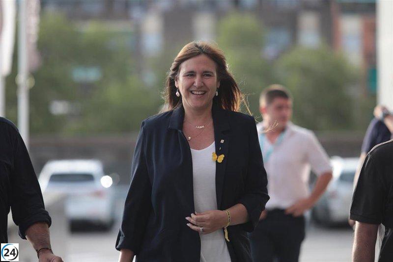 Borràs señala a los tribunales por actuar antes que Sánchez contra Ponsatí, Puigdemont y Comín