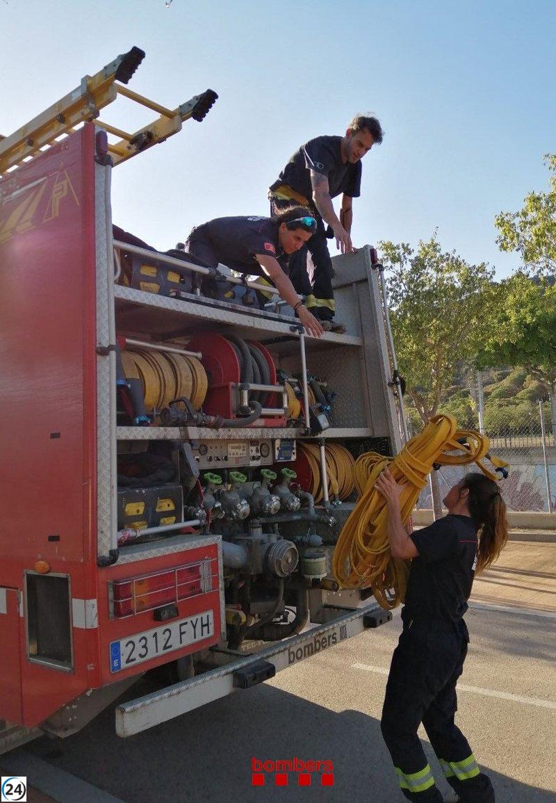Incendio controlado en Portbou (Girona) sin nuevos focos