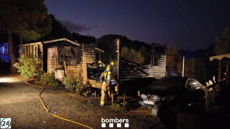 Tragedia en Montblanc: Fallece una menor en incendio de bungaló en camping