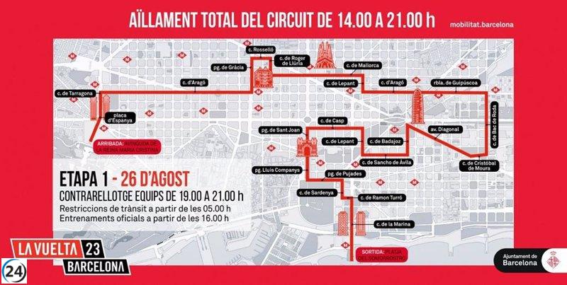 La Vuelta en Barcelona alterará el sábado 45 líneas de bus y la T4 del tranvía.