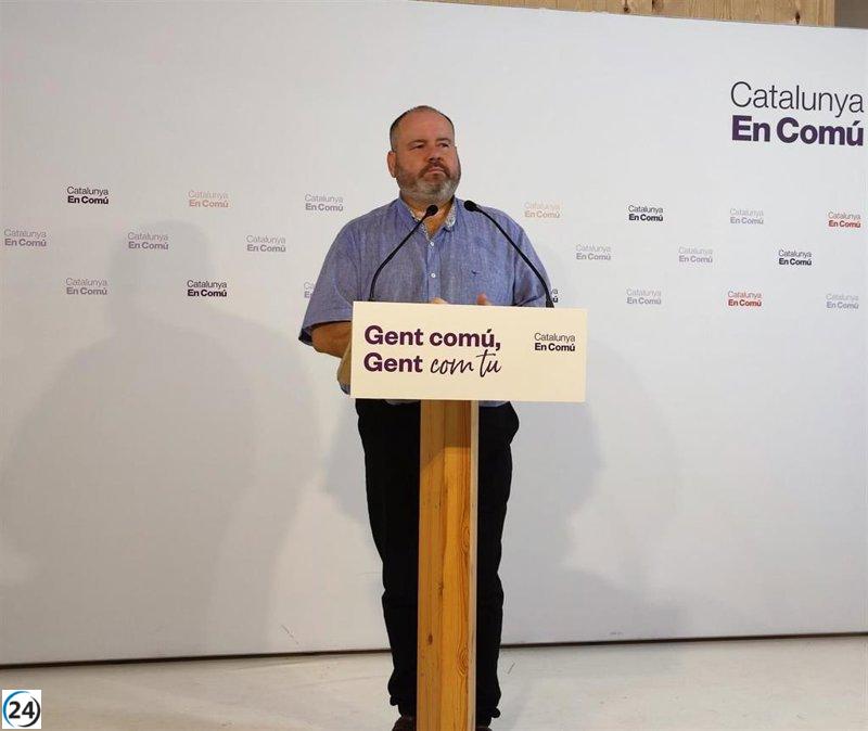 Mena (comuns) advierte a ERC y Junts sobre no desvirtuar las negociaciones de investidura