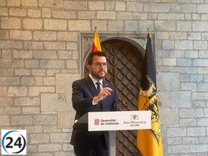 Aragonès asegura que la amnistía es una realidad a la espera del dictamen de Sumar