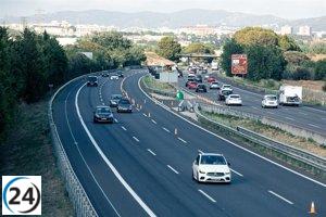 Imponen restricción de velocidad de 80 km/h en tramo Barcelona-Gelida de la AP-7 tras festividad de la Hispanidad