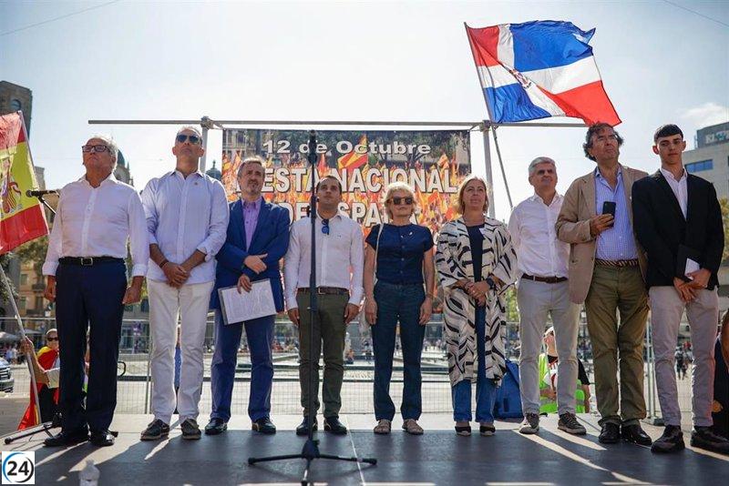 Megino, líder de Espanya i Catalans, denuncia en el Día de la Hispanidad que 