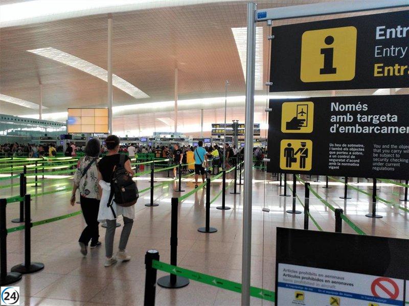 Aumento del 9,1% de pasajeros en el Aeropuerto de Barcelona durante septiembre