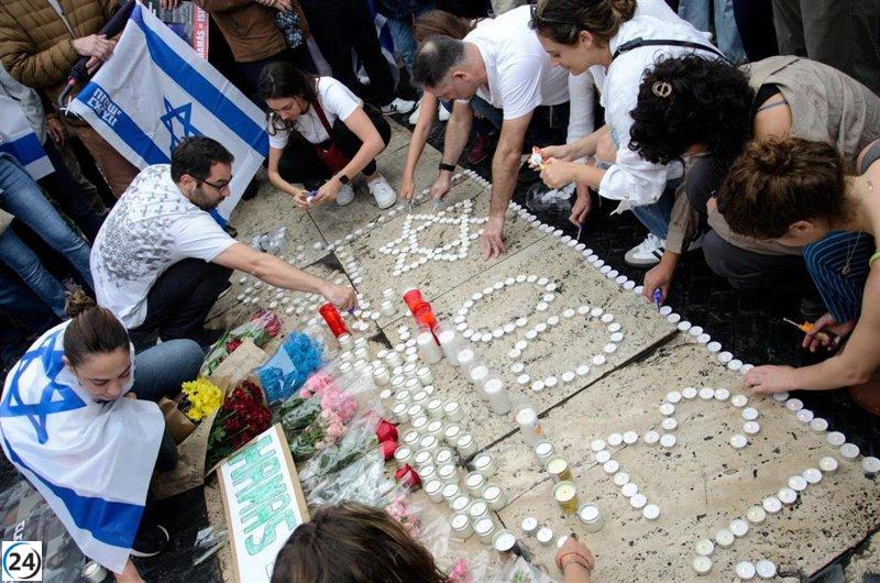 Masiva concentración en Barcelona en apoyo a Israel, destaca la cifra de 500 asistentes recopilada por las autoridades locales
