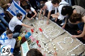 Masiva concentración en Barcelona en apoyo a Israel, destaca la cifra de 500 asistentes recopilada por las autoridades locales