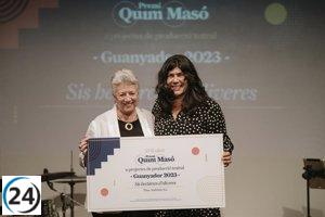 La autora Aina Tur triunfa con su obra 'Sis hectàrees d'oliveres' en el Premi Quim Masó de teatro.