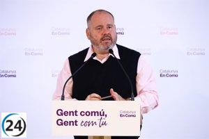 Comuns niegan reconocimiento de Cataluña como
