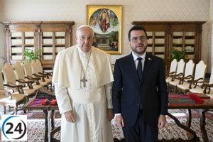 Aragonès y el Papa encuentran un punto en común: soluciones diplomáticas en Israel-Gaza