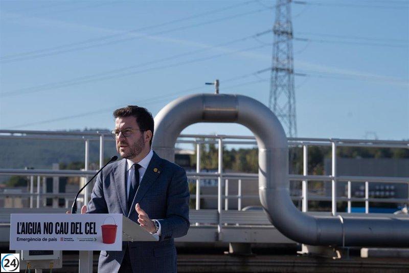 Aragonès advierte sobre una sequía sin igual y llama a economizar agua en las semanas venideras.