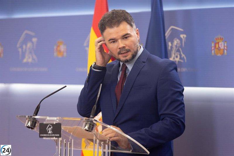 Los partidos ERC, Bildu y BNG presentan en el Congreso su propuesta de investigación sobre Pegasus, la cual ha sido respaldada por el PSOE.