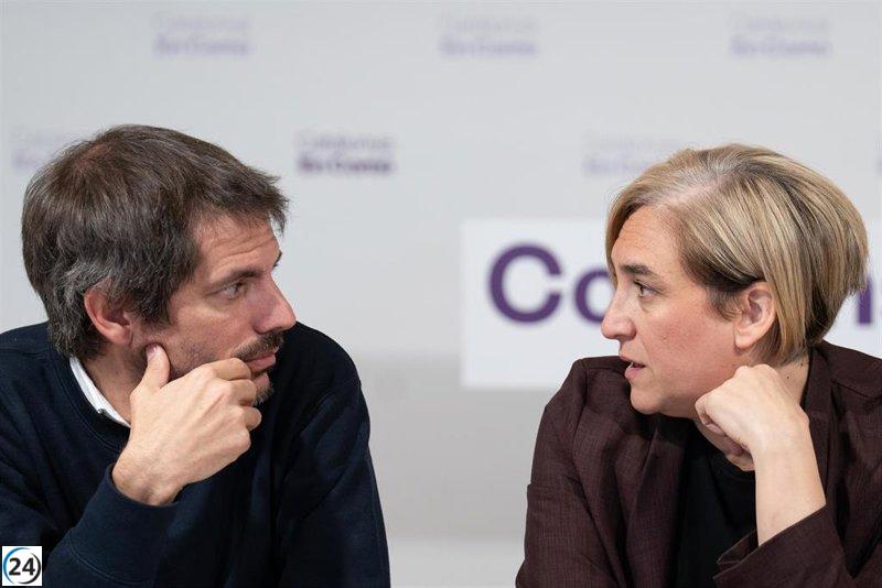 Colau critica a Collboni por no coincidir con Sánchez en su ideología de izquierda y demanda una coalición progresista.