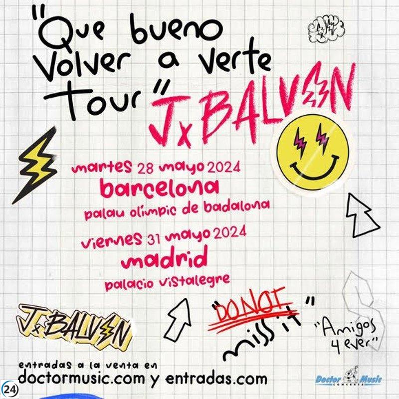 J Balvin dejará su huella en Badalona y Madrid en mayo de 2024