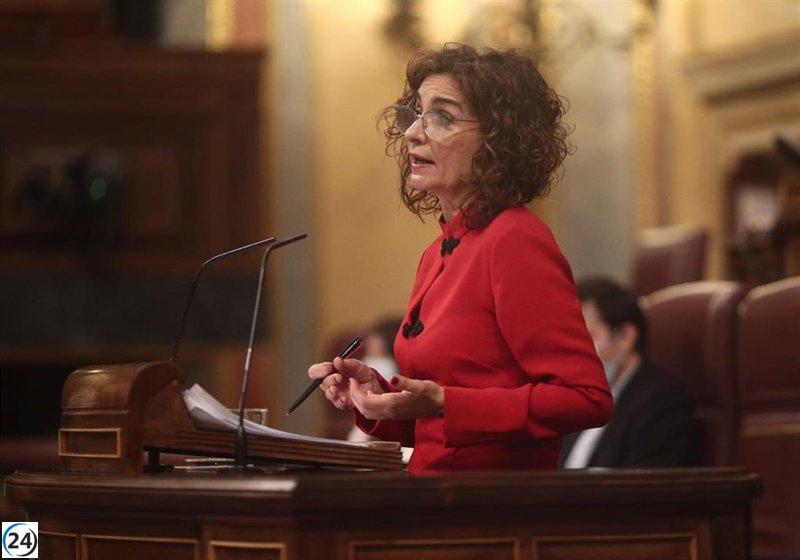 María Jesús Montero se muestra confiada en la viabilidad del proyecto de presupuestos.