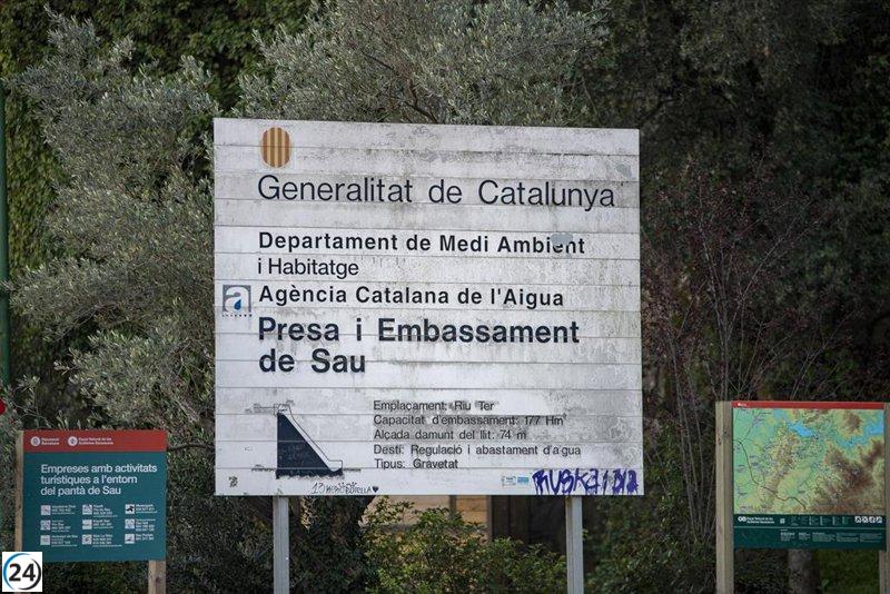 Se registra un descenso continuo en los embalses de las cuencas internas catalanas, alcanzando un nivel del 17,27%