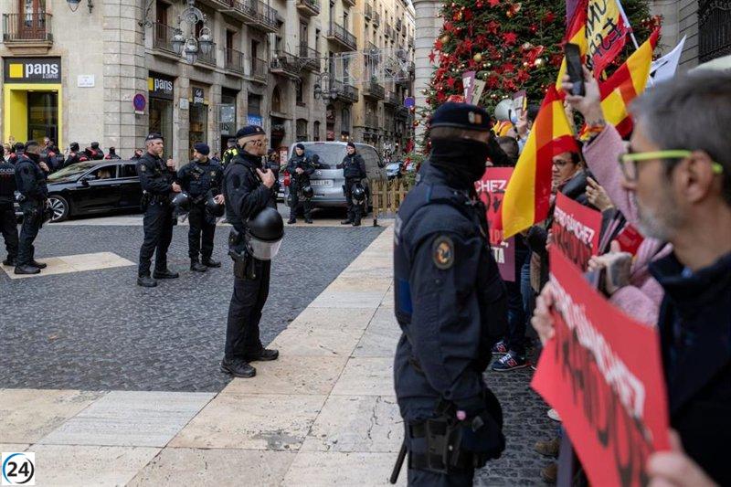 con líderes independentistas.